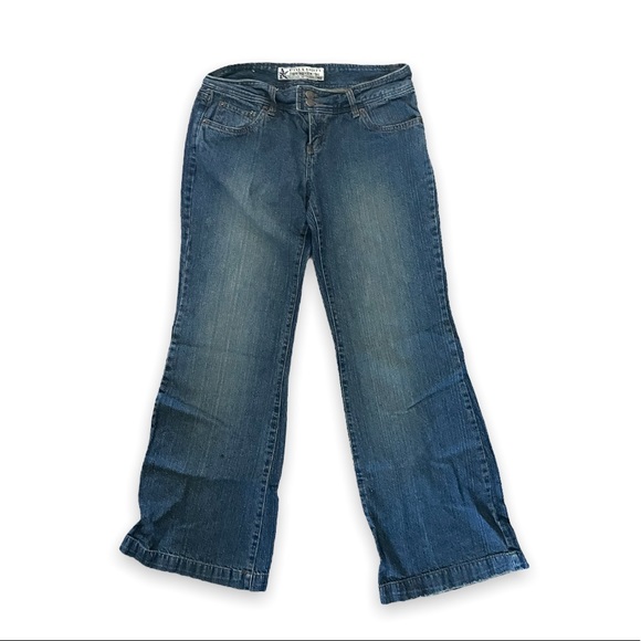 Steve & Barry’s Dungarees Y2k Vintage Rigid Denim Low Rise Boot Cut Mom Jeans - Picture 9 of 16